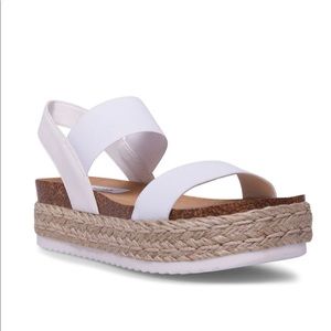 White Steve Madden Jaclyn Espadrille Sandals